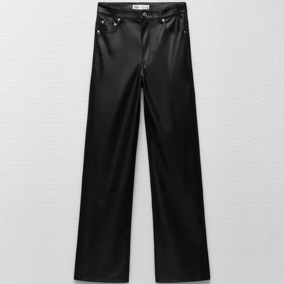Zara Pants & Jumpsuits Zara Leather Pants Poshmark